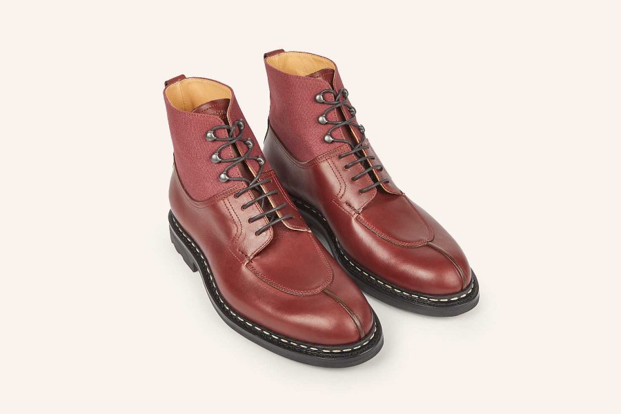 New Heschung Ginkgo Ankle Boot Merlot Suportlo/Canvas