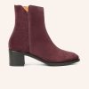 Hot Heschung Madeline Boot Plum Velvet