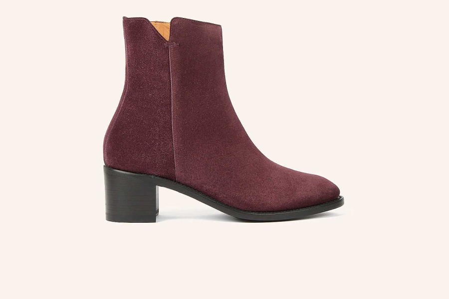 Hot Heschung Madeline Boot Plum Velvet