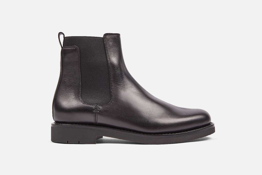 New Heschung Cosmos Chelsea Boots Black Purecalf