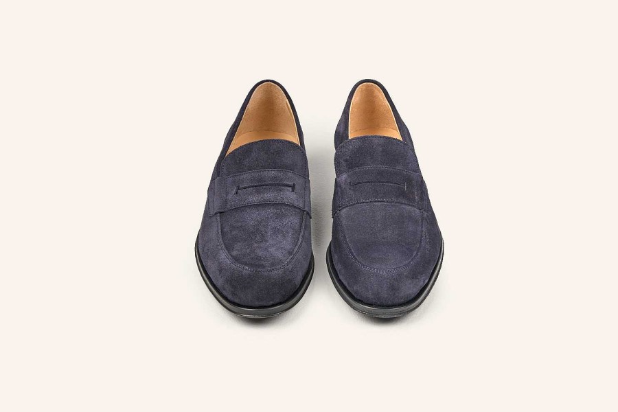 New Heschung Erwin Loafer Navy Hydrovelours