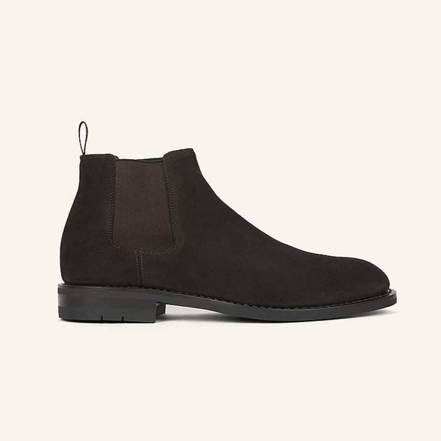 Clearance Heschung Fusain Chelsea Boot Moro Hydrovelours