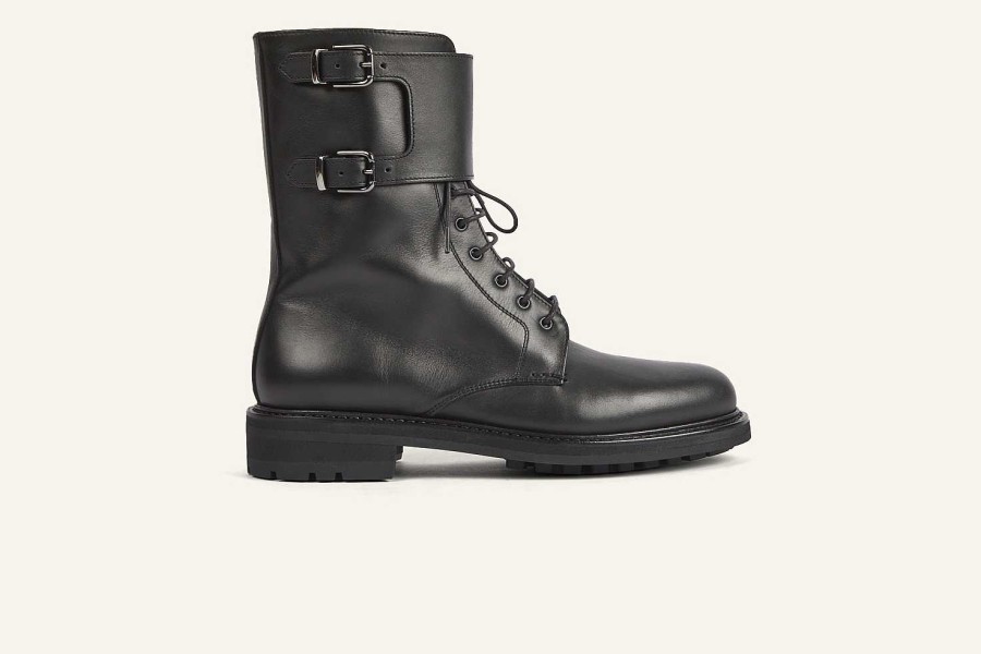 Clearance Heschung Rangers Boots Black Purecalf