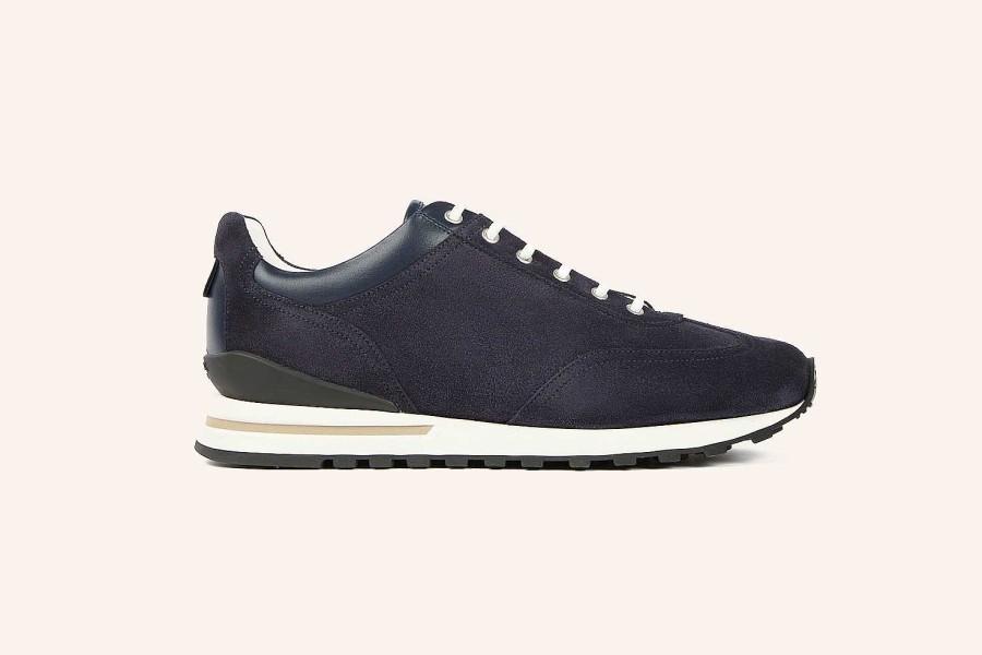 Online Heschung Athi Sneakers Navy Hydrovelours