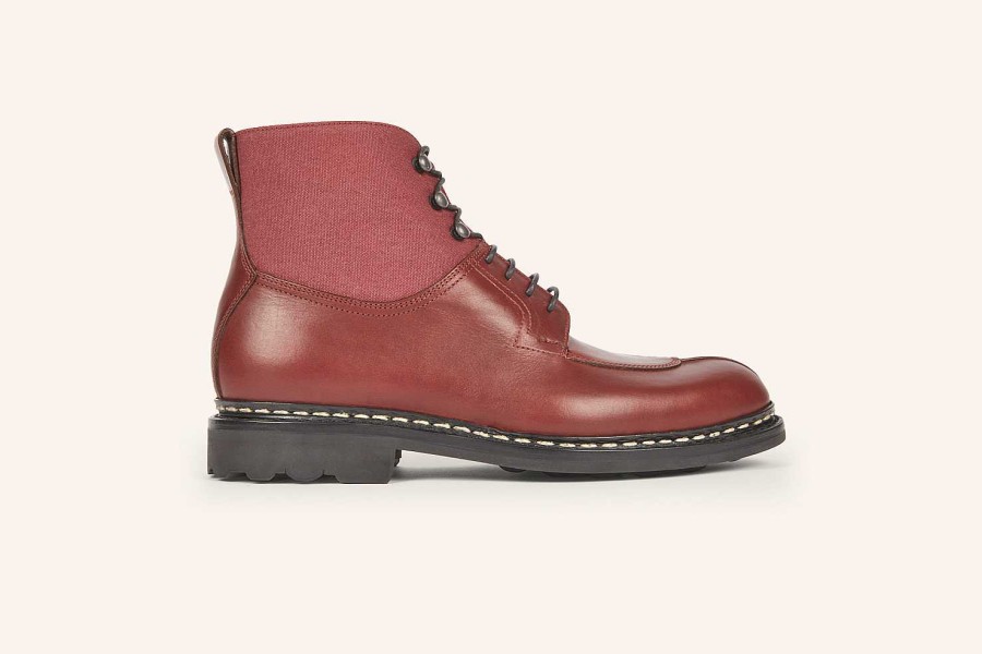 New Heschung Ginkgo Ankle Boot Merlot Suportlo/Canvas