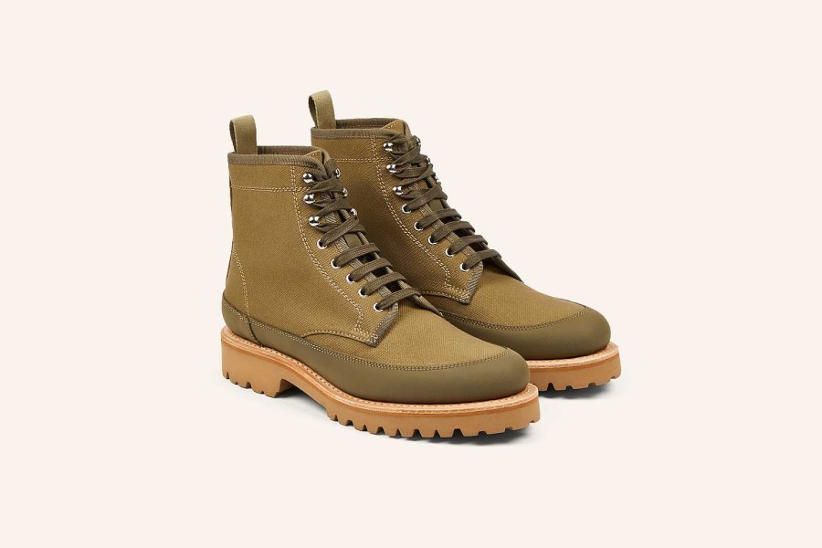 Online Heschung Sonora Ankle Boot Khaki Canvas/Rubber