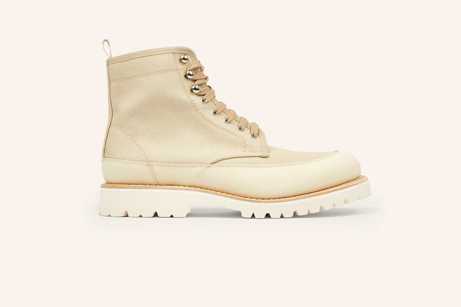 Wholesale Heschung Sonora Ankle Boot Beige Canvas/Rubber