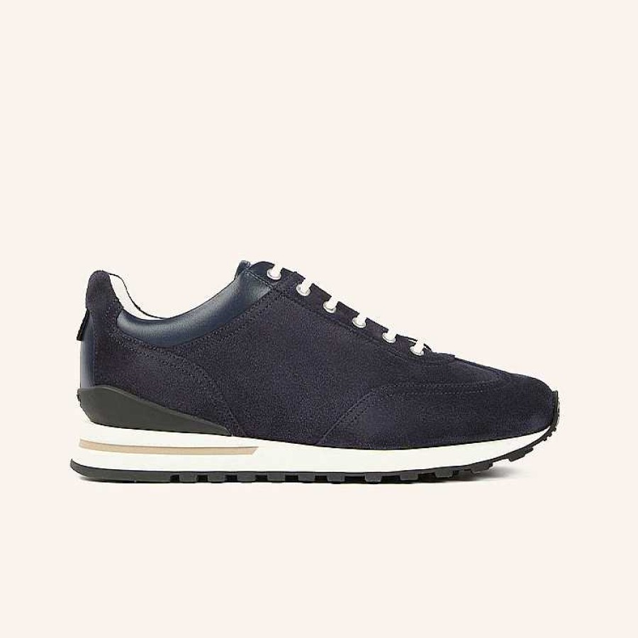 Online Heschung Athi Sneakers Navy Hydrovelours