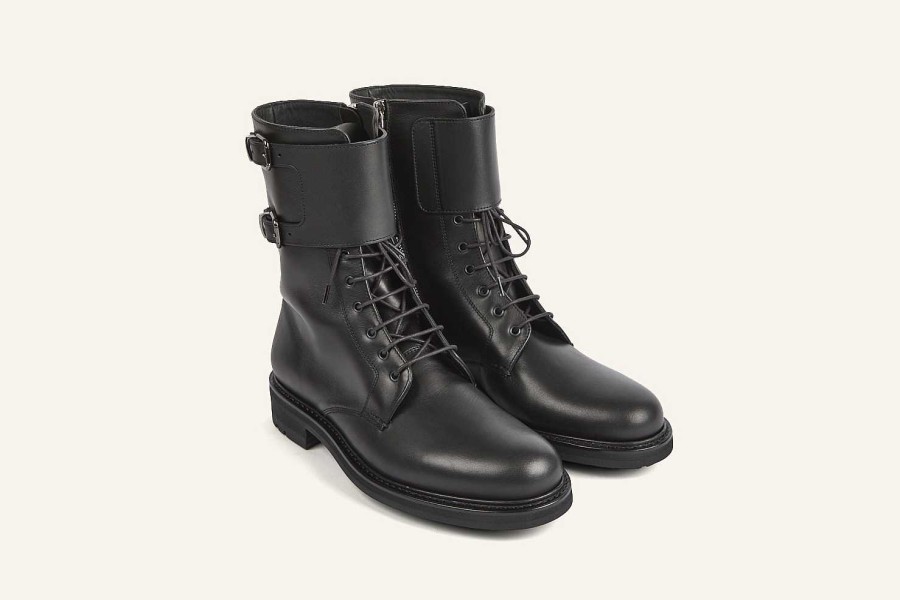 Clearance Heschung Rangers Boots Black Purecalf