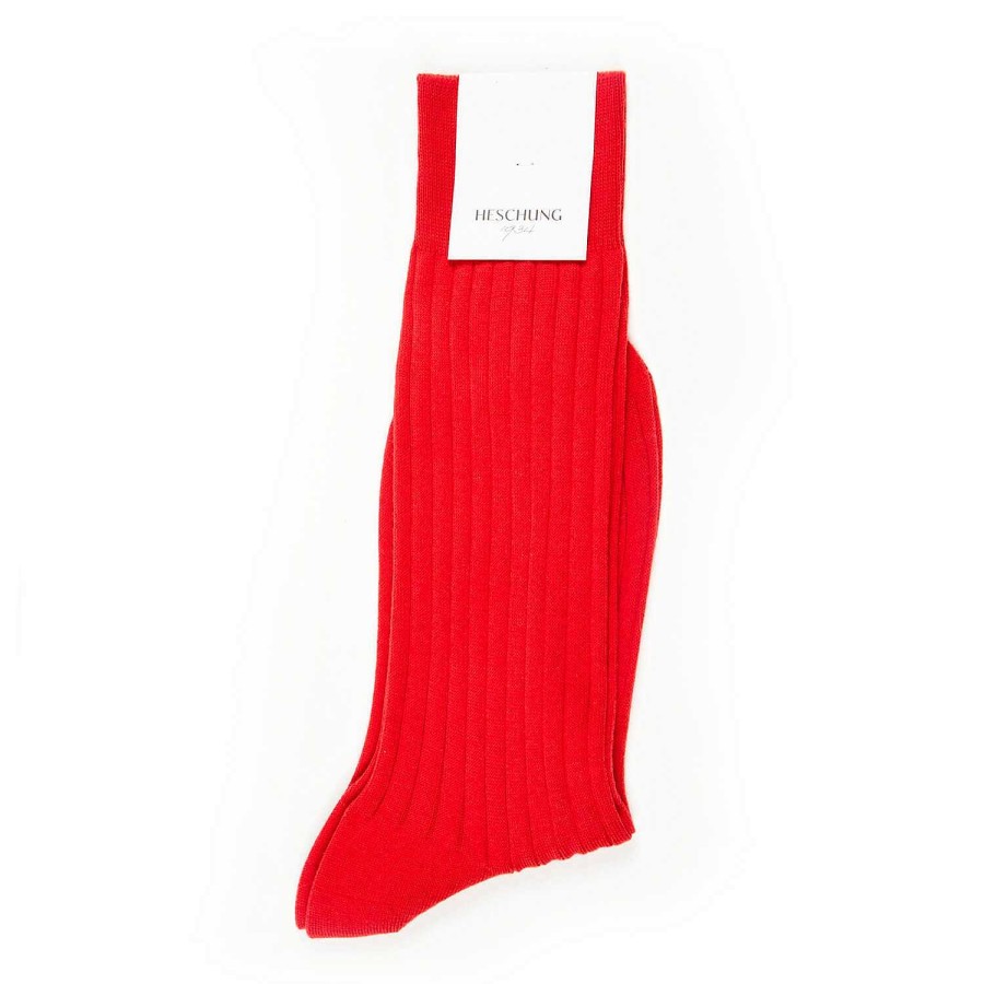 Clearance Heschung Socks Rosso Coton