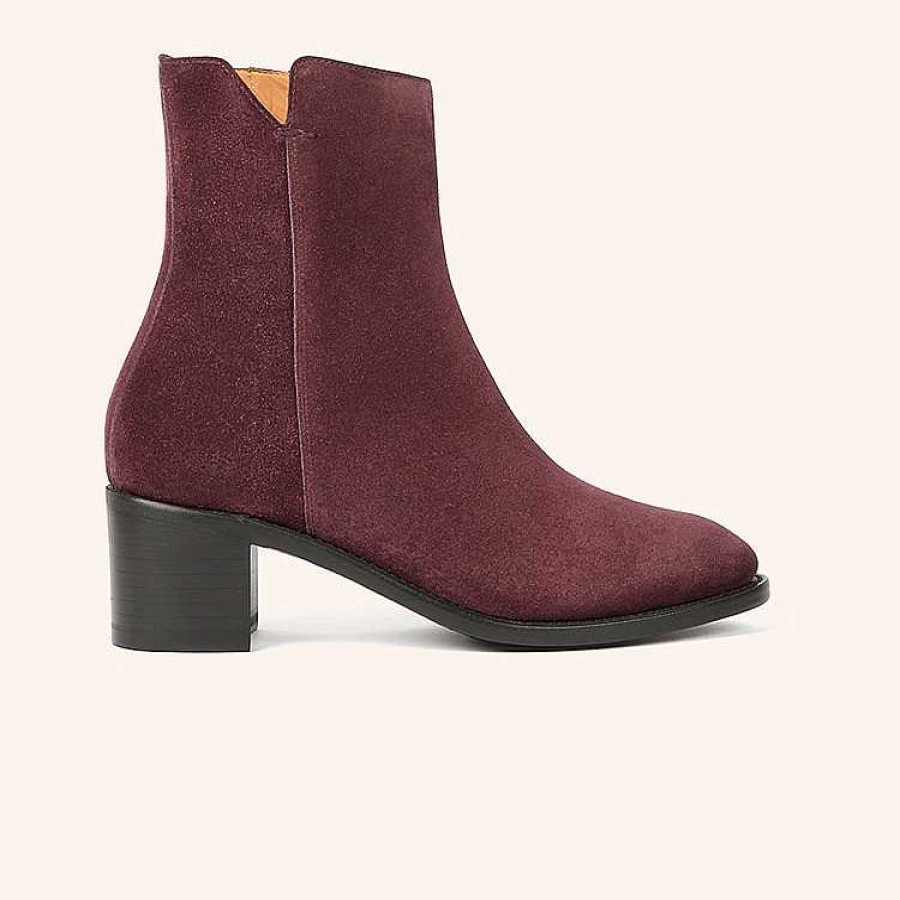 Hot Heschung Madeline Boot Plum Velvet