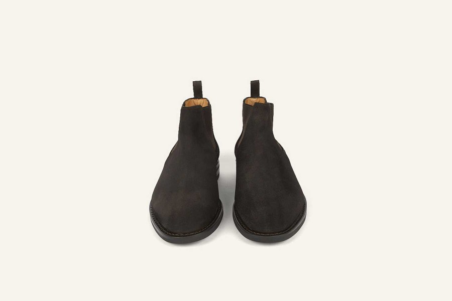 Clearance Heschung Fusain Chelsea Boot Moro Hydrovelours