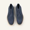 Wholesale Heschung Genet Desert Boot Petrol Calf Suede