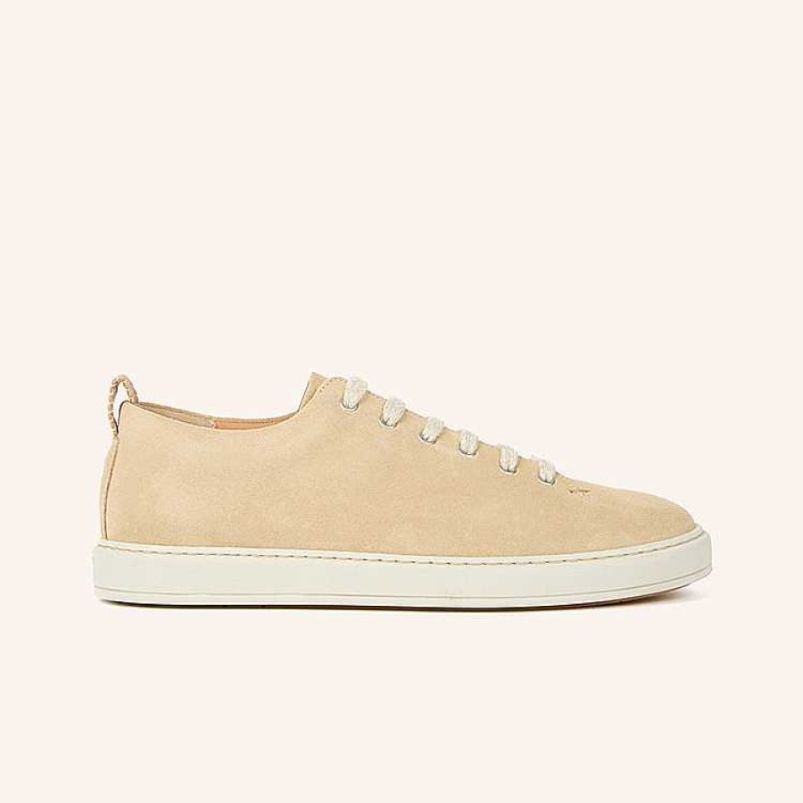 Online Heschung Court Sneakers Sand Calf Suede