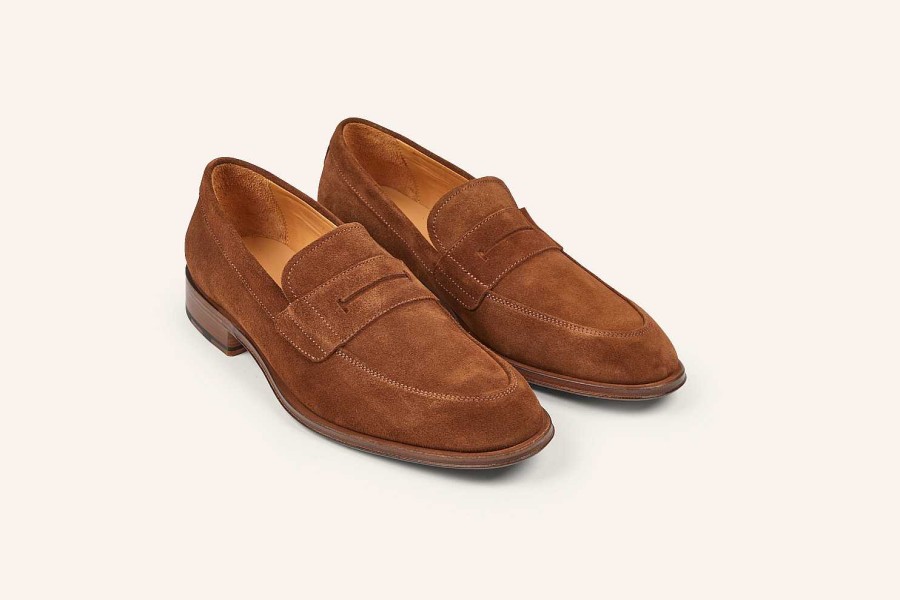 Hot Heschung Erwin Loafer Hazelnut Hydrovelours