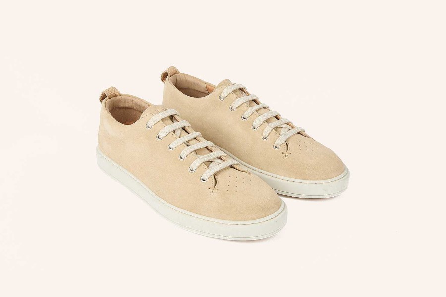 Online Heschung Court Sneakers Sand Calf Suede