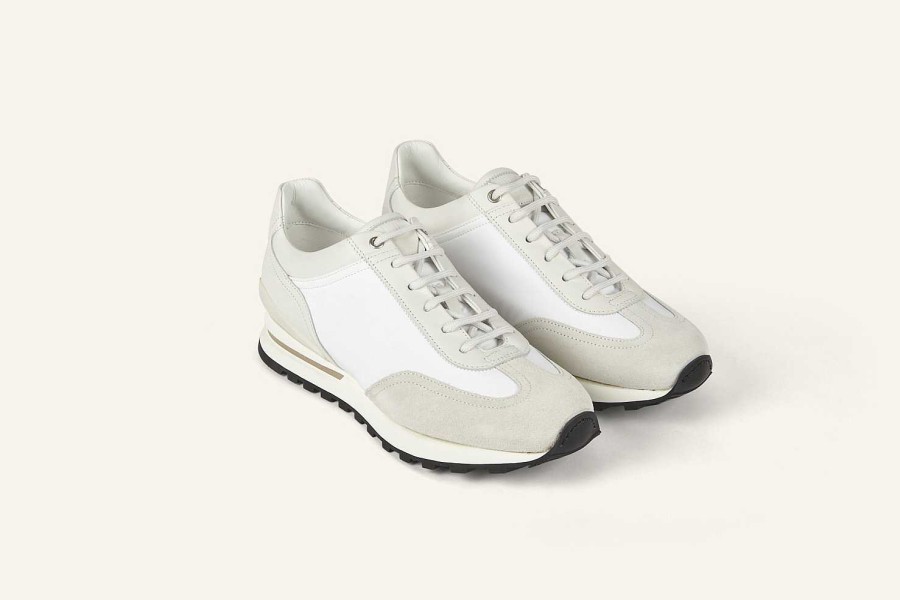 New Heschung Athi Sneakers White Hydrovelours/Canvas