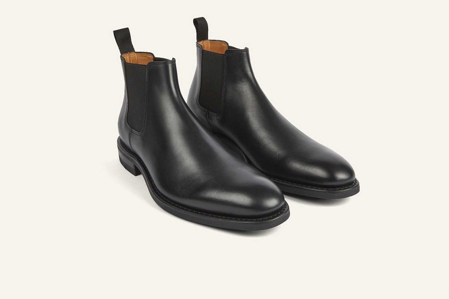 New Heschung Fusain Chelsea Boots Black Box