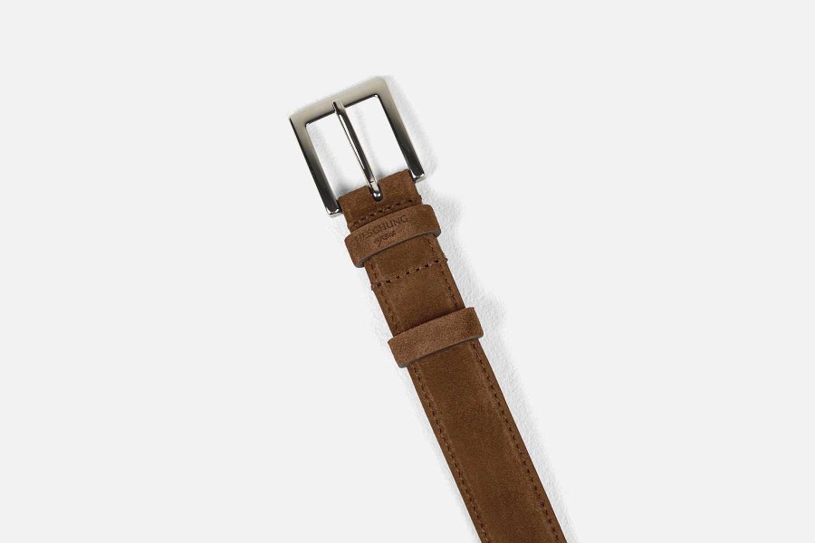 Hot Heschung Nation Belt Hazelnut Suede