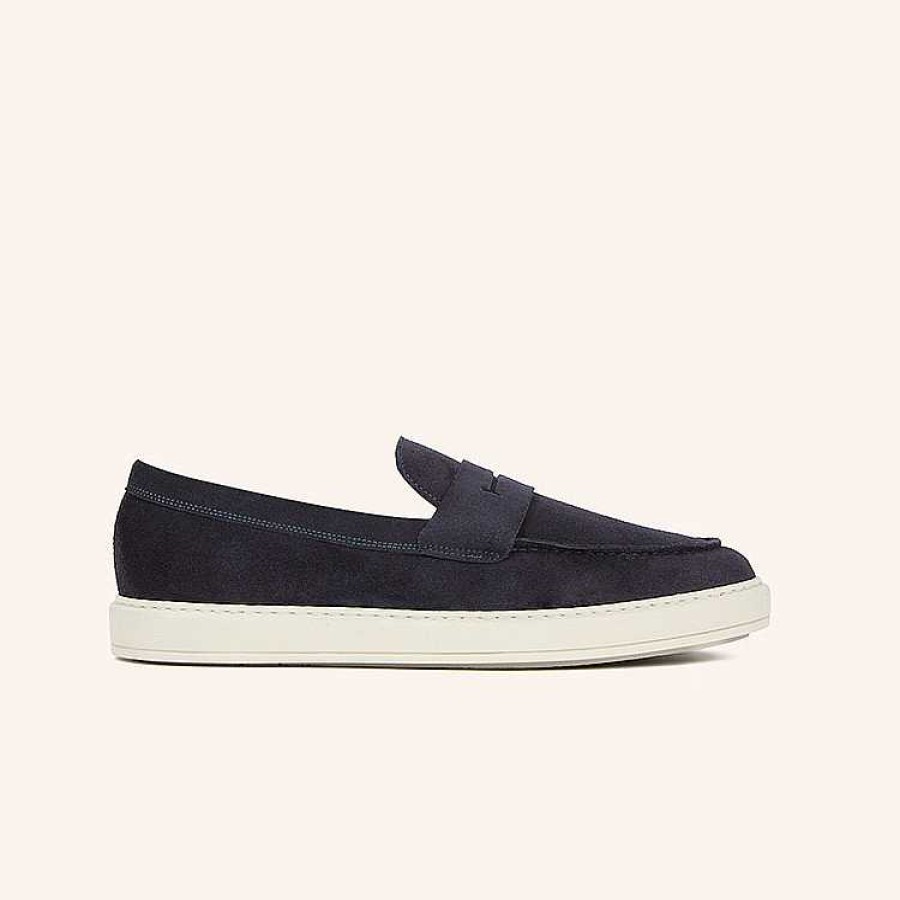 Online Heschung Clay Sneakers Navy Hydrovelours