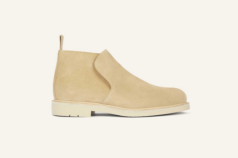 New Heschung Peuplier Ankle Boot Sand Hydrovelours