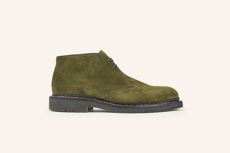 Hot Heschung Genet Desert Boot Sapin Hydrovelours