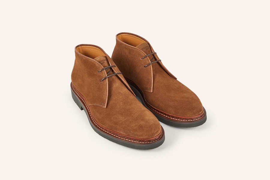 Hot Heschung Genet Desert Boot Cigare Hydrovelours