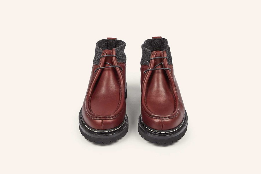 Online Heschung Lierre Boots Merlot Suportlo/Tweed