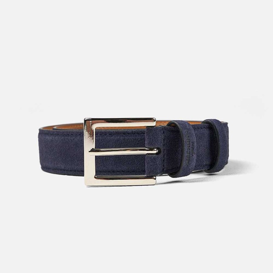 Wholesale Heschung Nation Belt Navy Suede