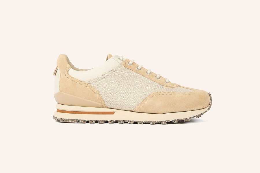 New Heschung Athi Sneakers Sand Hydrovelours/Canvas