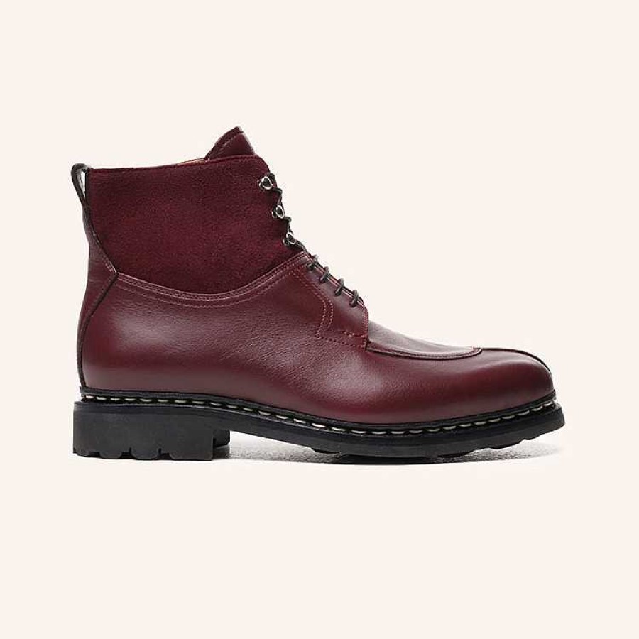 New Heschung Ginkgo Ankle Boot Bordeaux Hydrovelours