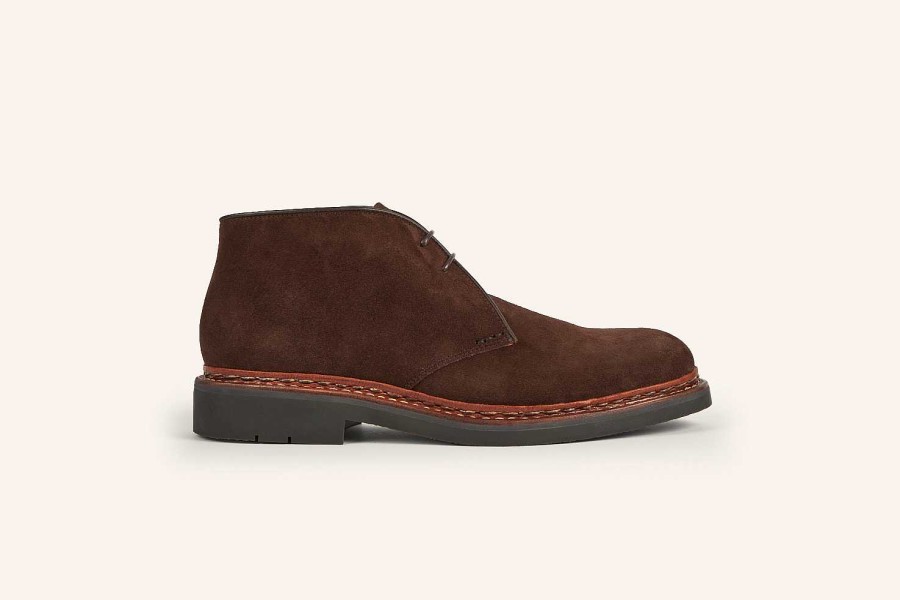 Online Heschung Genet Desert Boot Coffee Hydrovelours