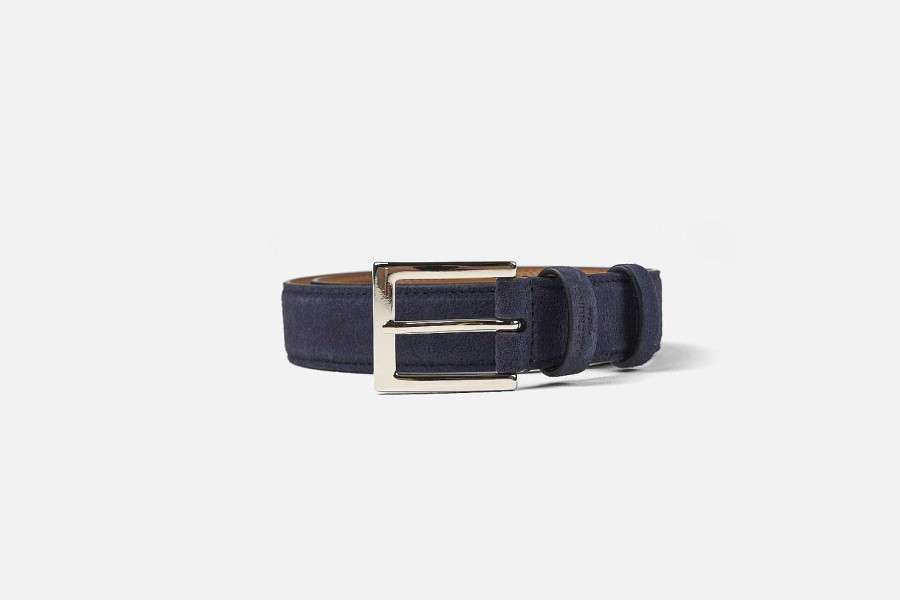 Wholesale Heschung Nation Belt Navy Suede