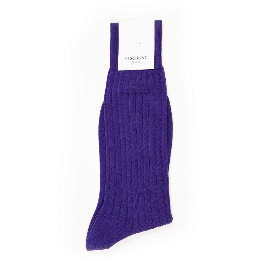 Hot Heschung Socks Viola Coton