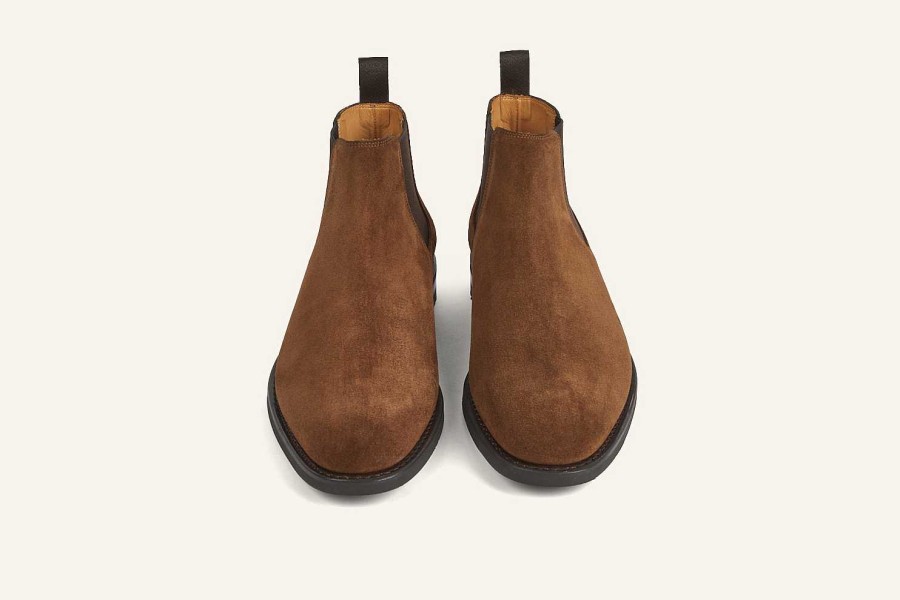 Online Heschung Fusain Chelsea Boot Cigar Hydrovelours